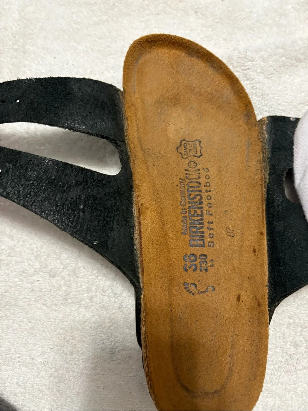 BIRKENSTOCK Arizona Oiled Leather Black Sandals Slide Boho Retro Size 36 / US 5